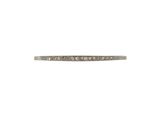 24146 - SOLD - Edwardian French Platinum Gold Rose Cut Diamond Lingerie Pin
