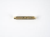 24147 - SOLD - Edwardian Krementz Platinum Gold Stamped Filigree Lingerie Pin