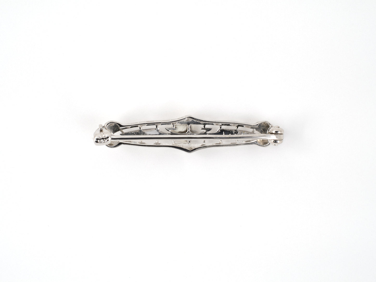24148 - SOLD - Art Deco Krementz Gold Stamped Chased Lingerie Bar Pin