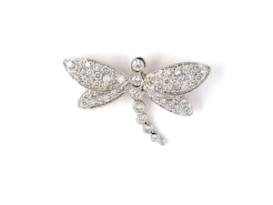 24168 - Gold Diamond Butterfly Pin