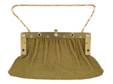 30172 - Art Nouveau Gold Diamond Sapphire Mesh Bag