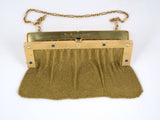 30172 - Art Nouveau Gold Diamond Sapphire Mesh Bag