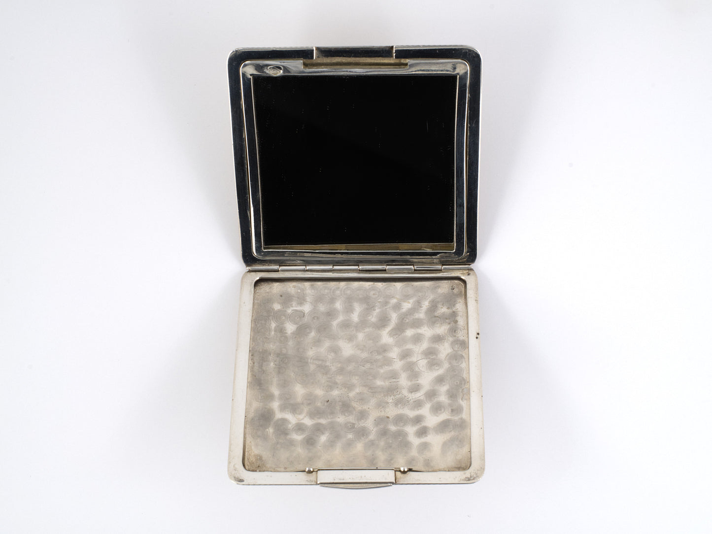30240 - Art Deco Sterling Silver Mirror Compact