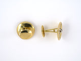 30307 - Gold Button "X" Cuff Links