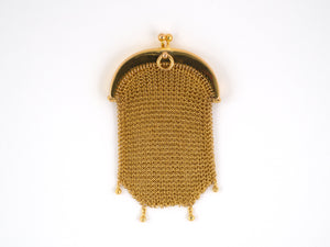 30400 - SOLD - Victorian Gold Mesh Change Purse