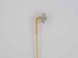 30586 - Art Deco Platinum Gold Mother Of Pearl Diamond Circle Stick Pin