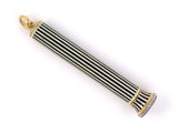 30602 - Circa 1920's Art Deco Cartier Gold Platinum Diamond Sapphire Enamel Retractable Pencil Pendant