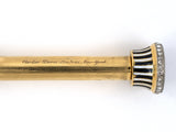 30602 - Circa 1920's Art Deco Cartier Gold Platinum Diamond Sapphire Enamel Retractable Pencil Pendant