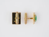 30849 - Gold Jadeite Cuff Links