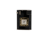 31004 - Art Deco Cartier Silver Enamel Lighter and Watch