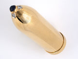 31103 - Circa 1945 Gold Platinum Sapphire Diamond Bullet Shaped Lipstick Case