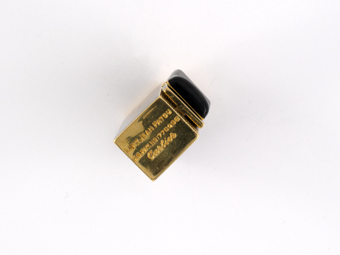 31104 - Art Deco Cartier Jean Patou Gold Enamel Lipstick Case