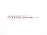 31141 - Circa:1960s Neiman Marcus Platinum Gold Baguette Diamond Tie Bar Clip