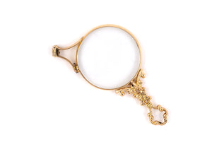 31161 - Art Nouveau Gold Floral Lorgnette