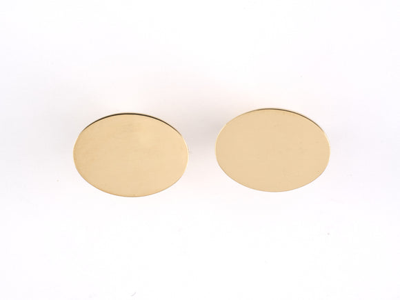 31181 - Circa 1950s Krementz Gold Engraveable Cuff Links