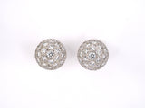 31182 - SOLD - Tiffany Platinum Diamond Ball Cuff Links