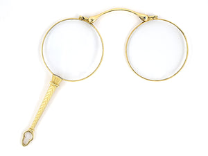 31194 - Art Deco Gold Carter,Gough & Co Gold Lorgnette