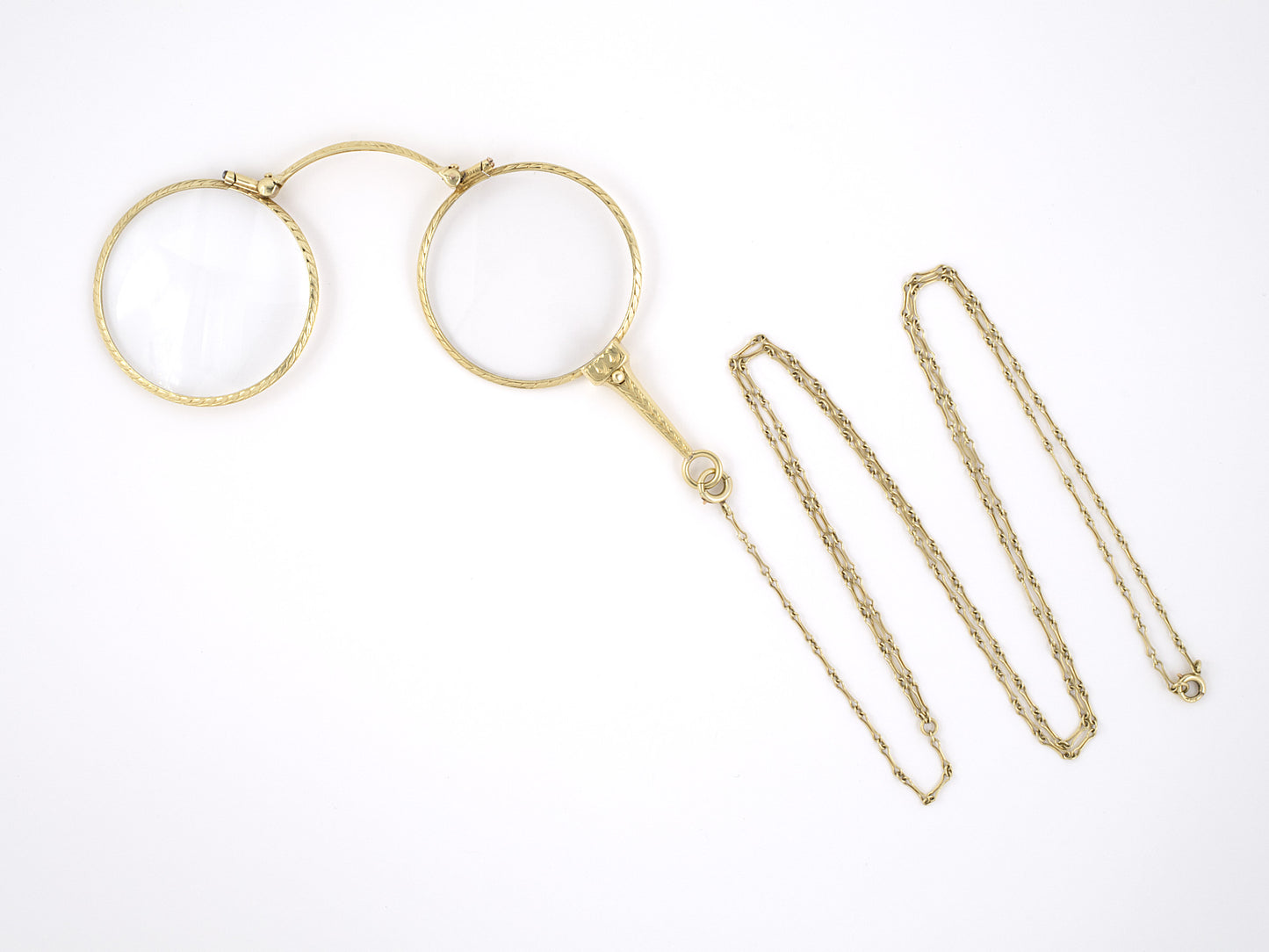 31196 - Art Nouveau Gold Lorgnette