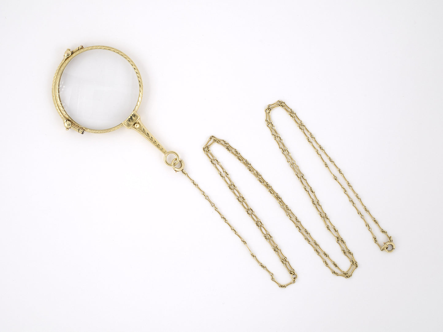 31196 - Art Nouveau Gold Lorgnette