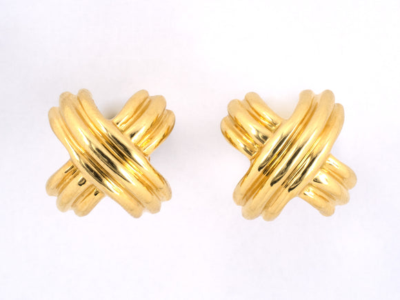 31200 - Tiffany Gold Signature X Cuff Links