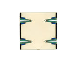 31201 - Art Deco Platinum Gold Diamond Enamel Compact