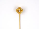 31204 - Victorian Gold Diamond Lovers Knot Stick Pin