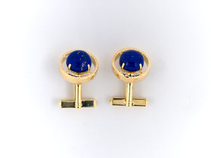 31252 - Gold Lapis Merry Widow Cuff Links