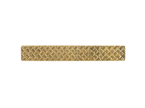 31259 - Gold Woven Pattern Tie Bar