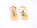 31299 - Circa 1950 Van Cleef & Arpels Gold Sapphire French Tank Cuff Links