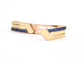 31303 - Retro Van Cleef & Arpels Gold Calibre Sapphire French Barrette