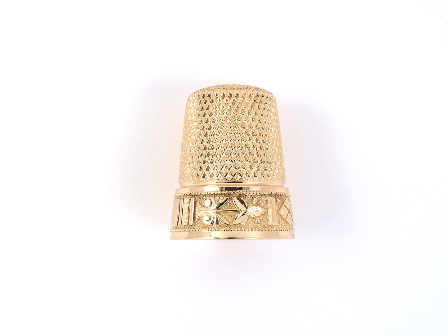 31307 - Victorian Gold Floral Thimble