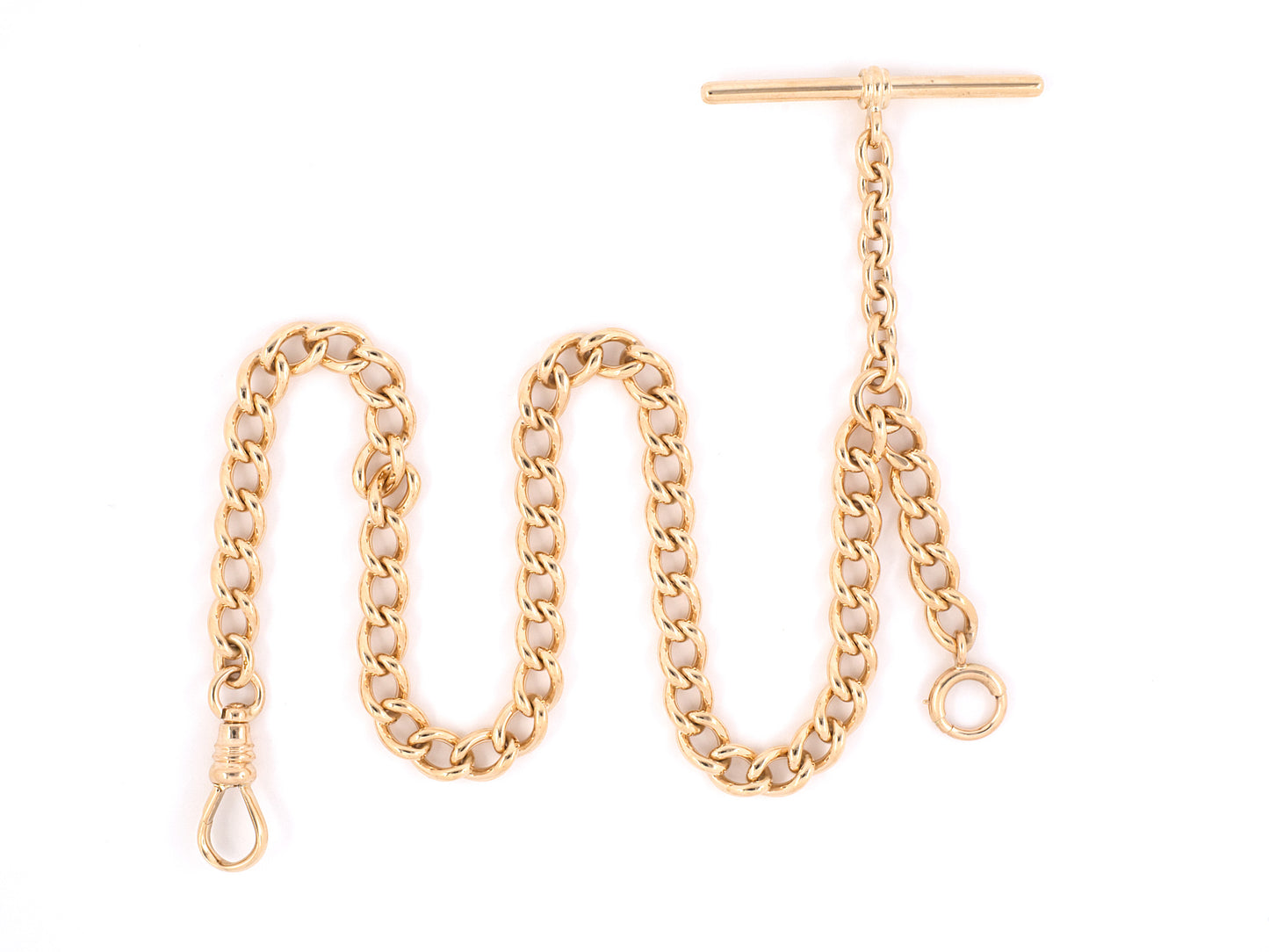 31308 - Victorian Gold Vest Pocket Watch Chain
