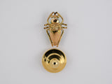 31310 - SOLD - Gold Jadeite Scarab Beetle Tie Tack