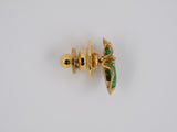 31310 - SOLD - Gold Jadeite Scarab Beetle Tie Tack