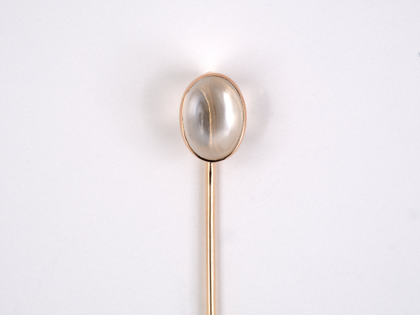 31311 - SOLD - Victorian Gold Moonstone Stick Pin