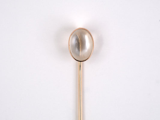 31311 - SOLD - Victorian Gold Moonstone Stick Pin