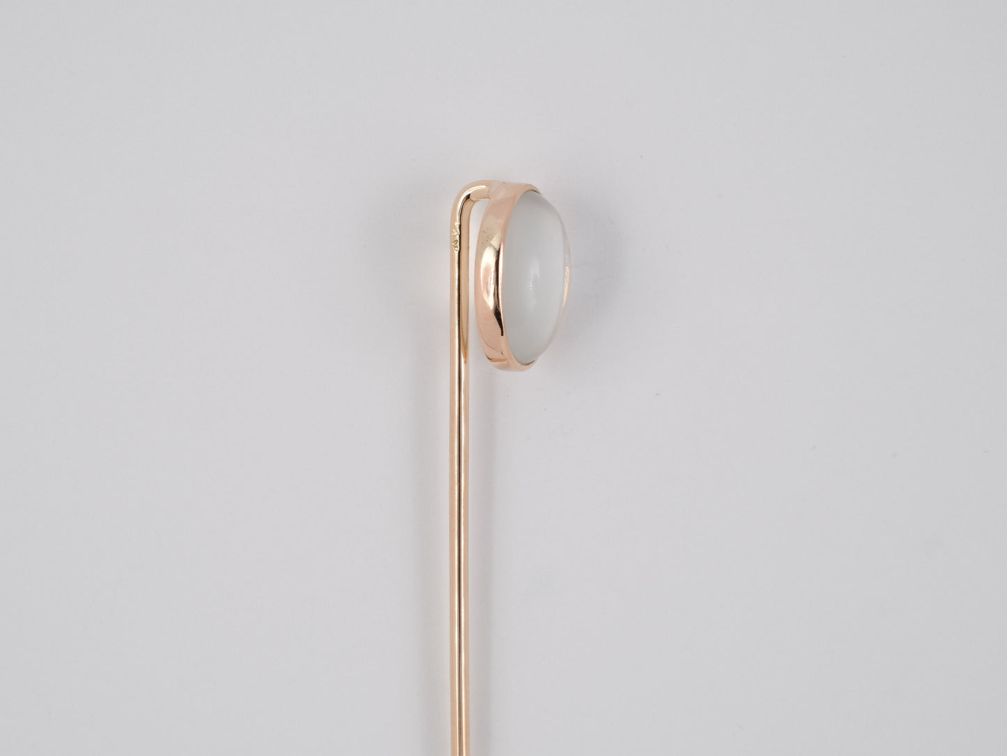 31311 - SOLD - Victorian Gold Moonstone Stick Pin