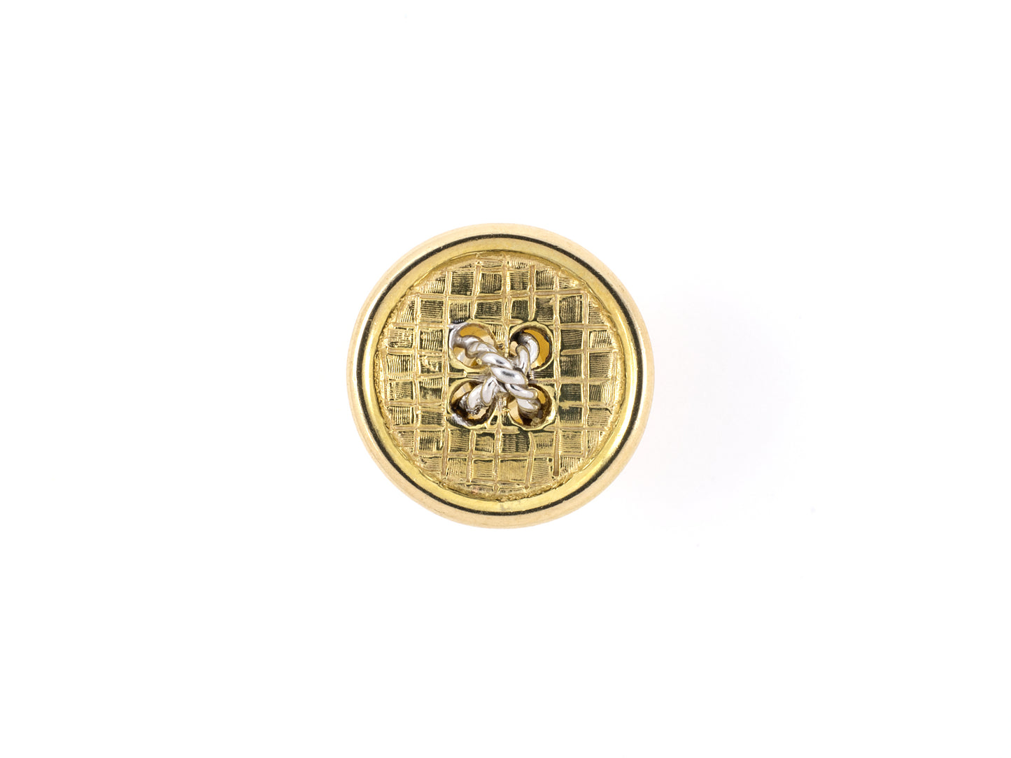 31314 - Gold Button "X" Tie Tack