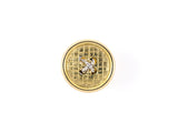 31314 - Gold Button "X" Tie Tack