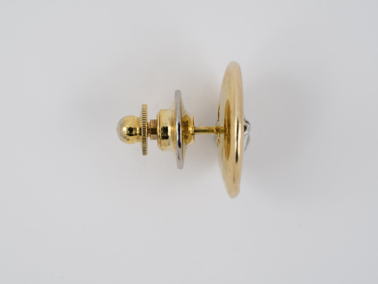 31314 - Gold Button "X" Tie Tack
