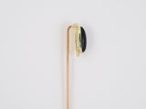 31318 - Victorian Gold Bloodstone Carved Frame Stick Pin