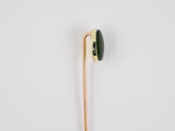 31320 - SOLD - Victorian Gold Nephrite Jade Stick Pin