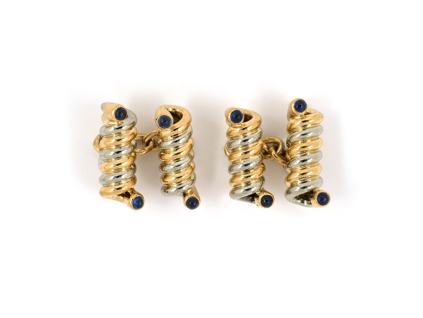 31331 - Van Cleef & Arpels Gold Sapphire Cuff Links