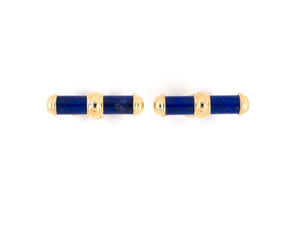 31347 - Van Cleef & Arpels French Gold Lapis Cuff Links