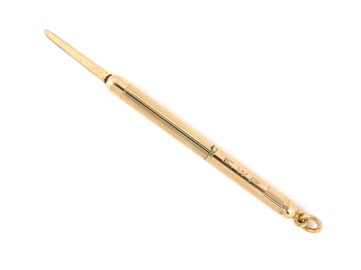 31353 - Circa 1920S Hedges, William S. Gold Retractable Toothpick