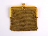 33170 - Art Nouveau Gold Mesh French Change Purse