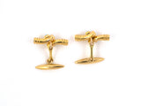 33230 - Victorian Gold Turquoise Cuff Links