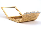 33339 - Platinum Gold Diamond Woven Weave Compact