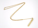 33549 - Art Deco Gold Retractable Pencil Pendant