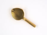 33806 - Retro Gold Corrugated Mirror Pill Box